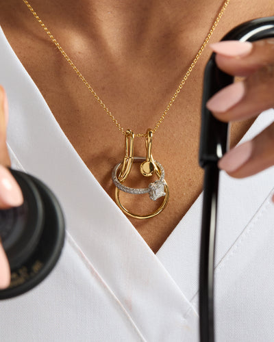 Stethoscope Ring Keeper Necklace